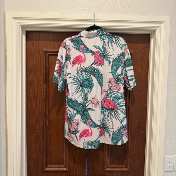 PUMA X PTC Palm Tree Crew Print | men’s button down all over tropical shirt L - Picture 3 of 3